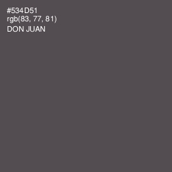 #534D51 - Don Juan Color Image